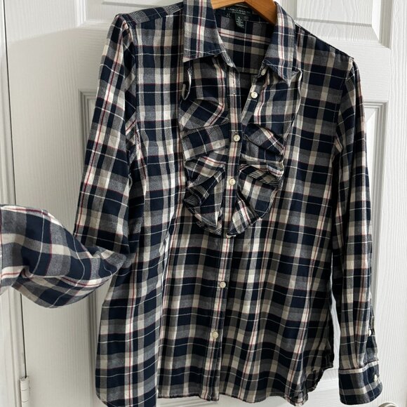 Lauren Jeans & Co. Ralph Lauren Women´s Button Down Shirt, Size XL - Picture 3 of 11